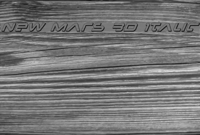 New Mars 3D Italic Font examples