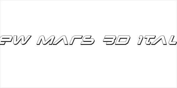 New Mars 3D Italic Logo