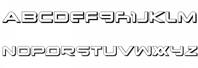 New Mars 3D Polices MAJUSCULES