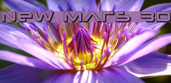 New Mars 3D Font examples