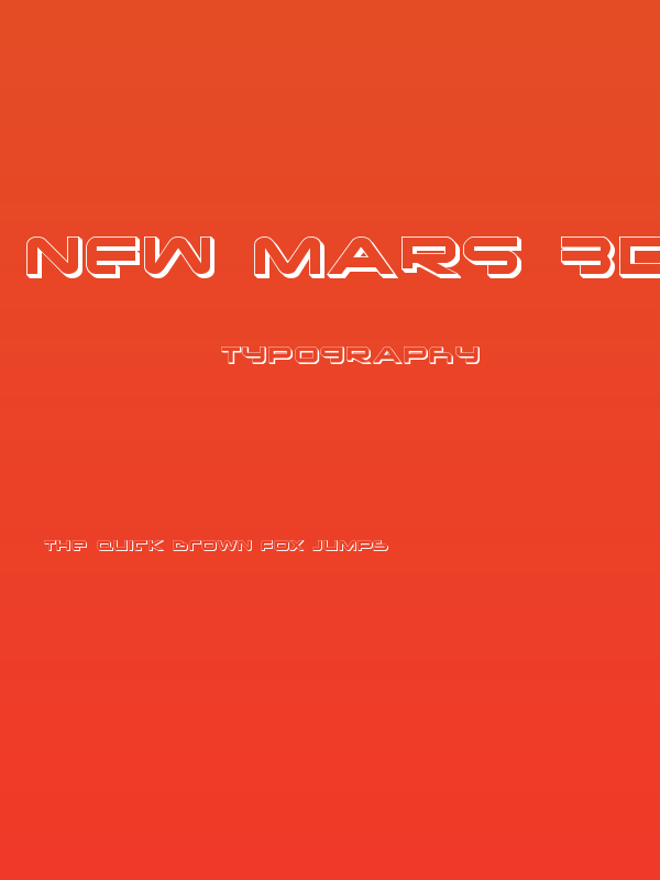 New Mars 3D Poster