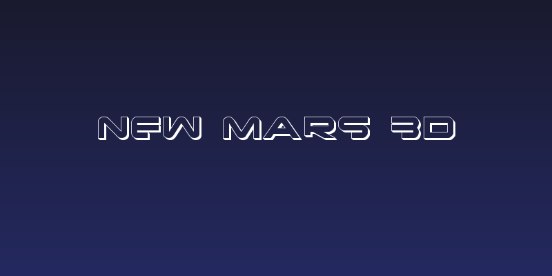 New Mars 3D Social Header
