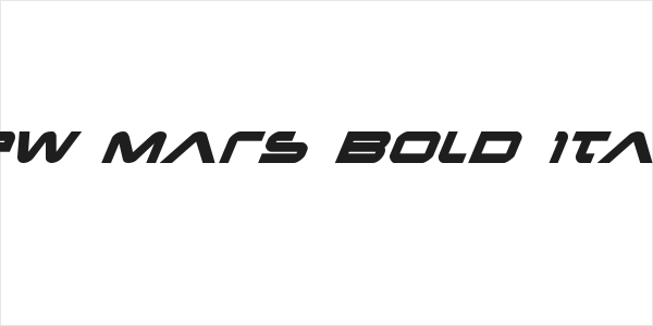 New Mars Bold Italic Logo