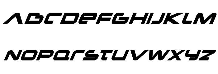 New Mars Bold Italic Font LOWERCASE