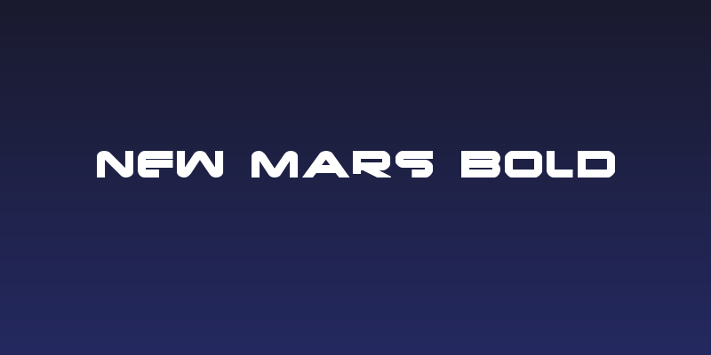 New Mars Bold Social Header