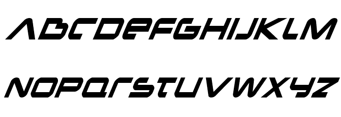 New Mars Condensed Italic Font LOWERCASE