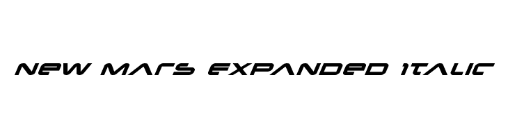 New Mars Expanded Italic Font