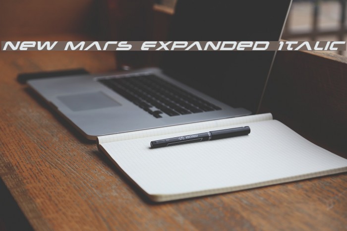 New Mars Expanded Italic Font examples