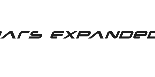 New Mars Expanded Italic Logo