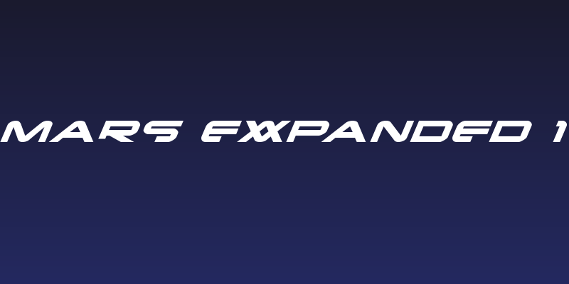 New Mars Expanded Italic Social Header