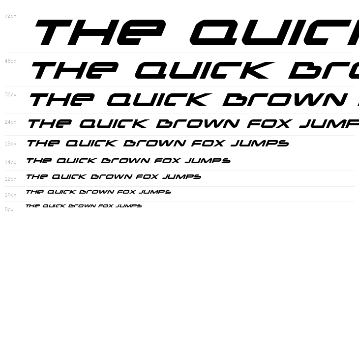New Mars Expanded Italic Waterfall