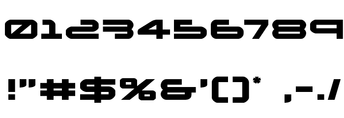 New Mars Expanded Font OTHER CHARS