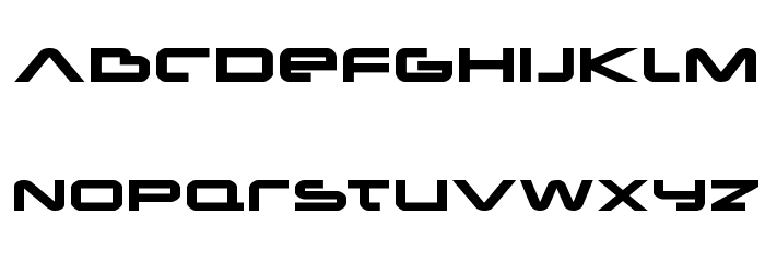 New Mars Expanded Font LOWERCASE