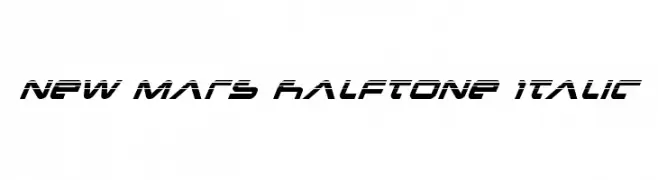 New Mars Halftone Italic  Fuentes Gratis Descargar