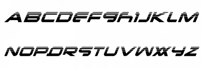 New Mars Halftone Italic Schriftart Groß