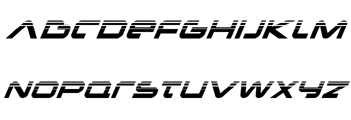 New Mars Halftone Italic Font LOWERCASE