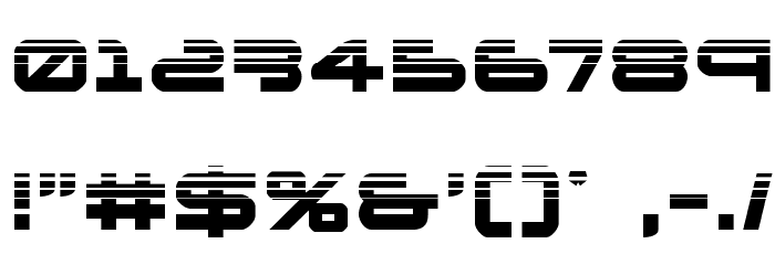 New Mars Halftone Font OTHER CHARS