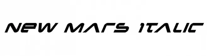 New Mars Italic  Frei Schriftart Herunterladen