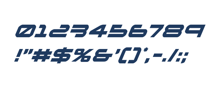 New Mars Italic Other Characters