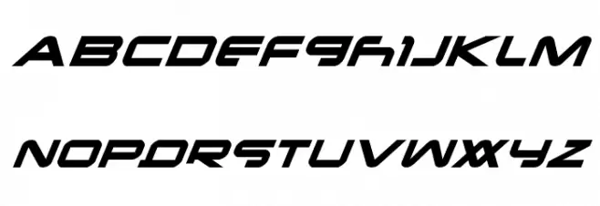 New Mars Italic Fonte MAIÚSCULAS