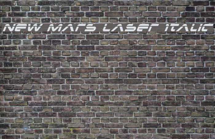 New Mars Laser Italic Font examples