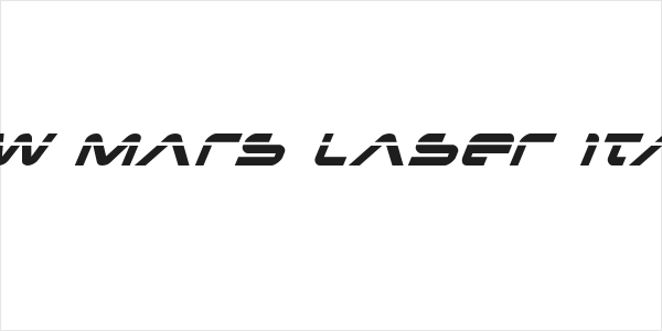 New Mars Laser Italic Logo