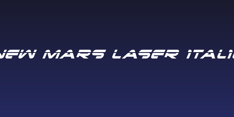 New Mars Laser Italic Social Header
