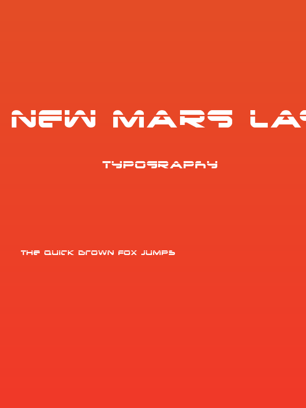 New Mars Laser Poster