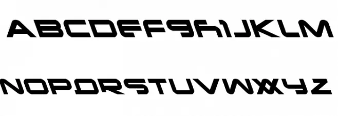 New Mars Leftalic 字体 大写