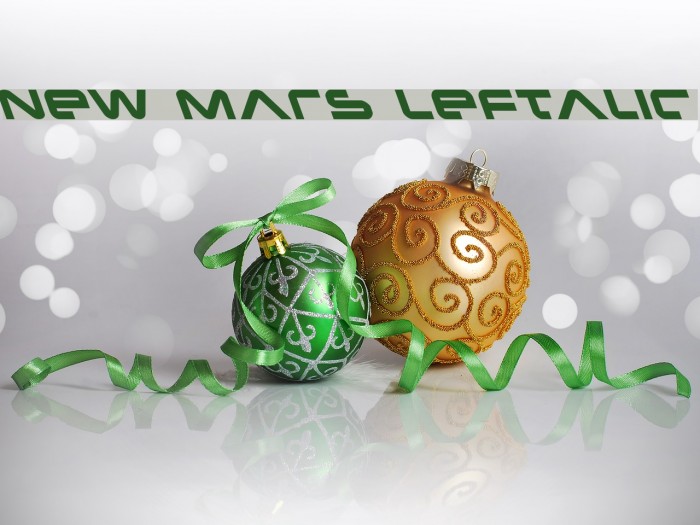 New Mars Leftalic Font examples