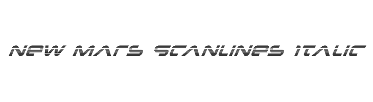 New Mars Scanlines Italic  नि: शुल्क फ़ॉन्ट्स डाउनलोड