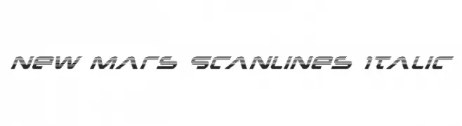 New Mars Scanlines Italic  baixar fontes gratis