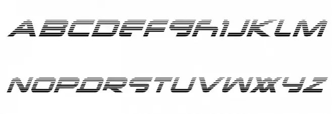 New Mars Scanlines Italic Шрифта ВЕРХНИЙ