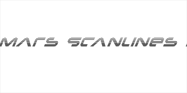New Mars Scanlines Italic Logo