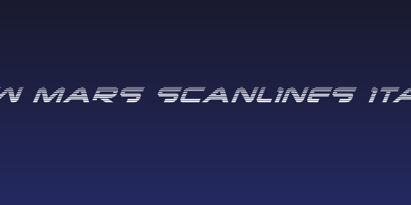 New Mars Scanlines Italic Social Header