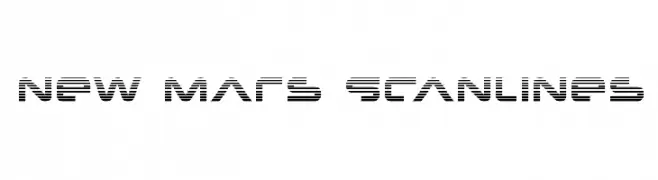 New Mars Scanlines  Fuentes Gratis Descargar
