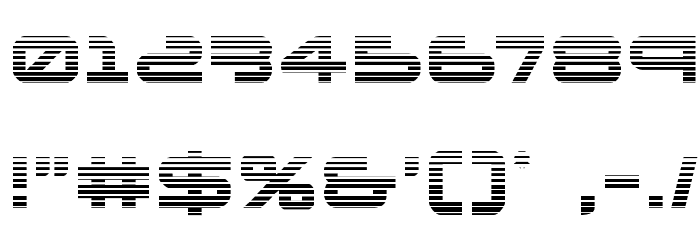 New Mars Scanlines Font OTHER CHARS