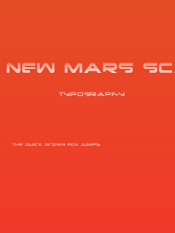 New Mars Scanlines Poster