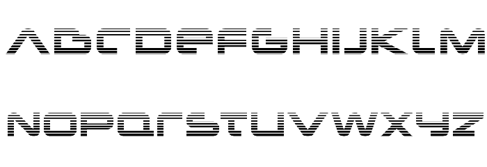New Mars Scanlines Font LOWERCASE