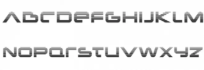 New Mars Scanlines Caratteri MINUSCOLO