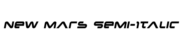 New Mars Semi-Italic  Free Fonts Download