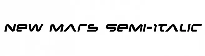 New Mars Semi-Italic  Descarca Fonturi Gratis