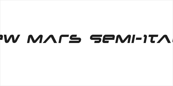 New Mars Semi-Italic Logo