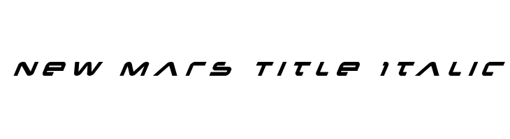New Mars Title Italic  नि: शुल्क फ़ॉन्ट्स डाउनलोड