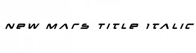 New Mars Title Italic 