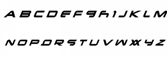 New Mars Title Italic Schriftart Groß