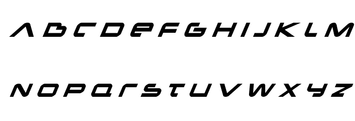 New Mars Title Italic Font LOWERCASE