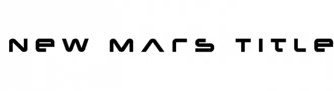 New Mars Title  नि: शुल्क फ़ॉन्ट्स डाउनलोड