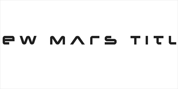 New Mars Title Logo