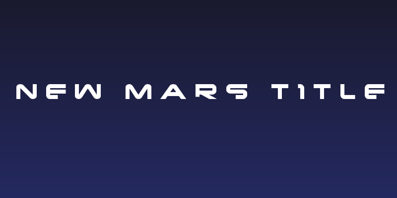 New Mars Title Social Header